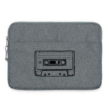 Old School Mix-Tape - Laptoptasche 15" - Grau meliert - Vorne