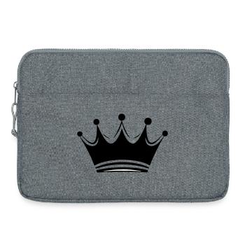 Queen/King Crown Customizable - Laptop bag 15" - heather grey - Front