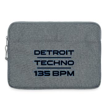 Detroit Techno 135 BPM - Laptop bag 15" - heather grey - Front