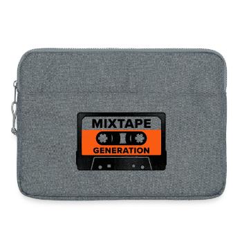 Mixtape Generation, t-shirt amusant Gen X Fun - Sacoche pour ordinateur portable 15 pouces - gris chiné - Devant