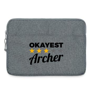 Okayest Archer - Laptoptasche 15" - Grau meliert - Vorne