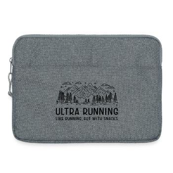 Ultra Running - Comme la course à pied, mais avec des collations - Sacoche pour ordinateur portable 15 pouces - gris chiné - Devant