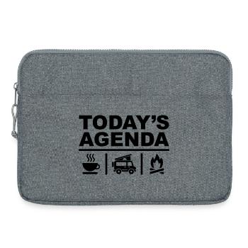 L’ordre du jour du jour - Sacoche pour ordinateur portable 15 pouces - gris chiné - Devant