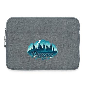 Prag Praha Hauptstadt Tschechien maritim Geschenk - Laptoptasche 15" - Grau meliert - Vorne
