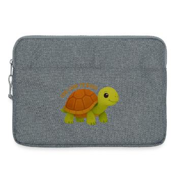 Too Cool To Rush Turtle - Laptop bag 15" - heather grey - Front