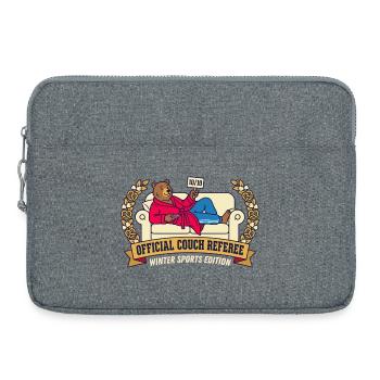 Arbitre officiel de canapé Bear - Sacoche pour ordinateur portable 15 pouces - gris chiné - Devant