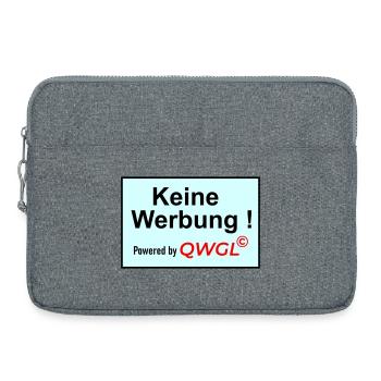 Keine Werbung powered by - Laptoptasche 15" - Grau meliert - Vorne