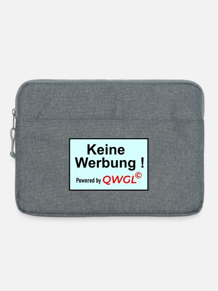 Keine Werbung powered by - Laptoptasche 15" - Grau meliert