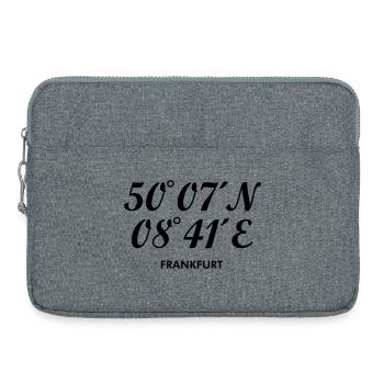 Frankfurter Koordinaten Frankfurt - Laptoptasche 15" - Grau meliert - Vorne