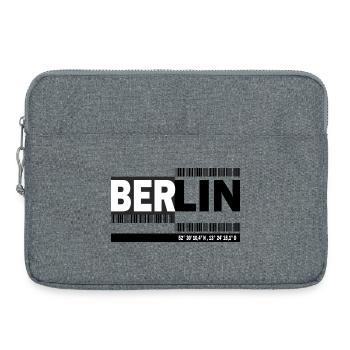 BERLIN - code-barres - Sacoche pour ordinateur portable 15 pouces - gris chiné - Devant