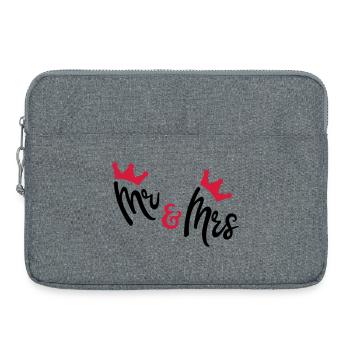 hochzeit - Laptoptasche 15" - Grau meliert - Vorne