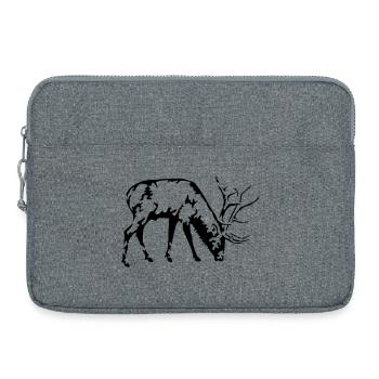 deer - Laptop bag 15" - heather grey - Front