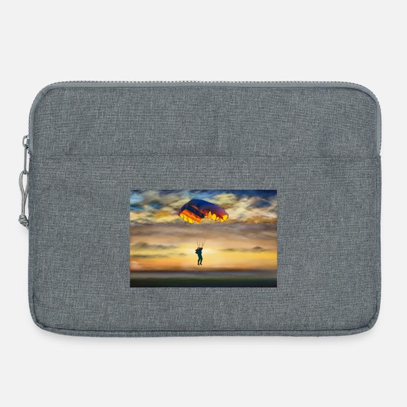 Fallschirm - Laptoptasche 15" - Grau meliert