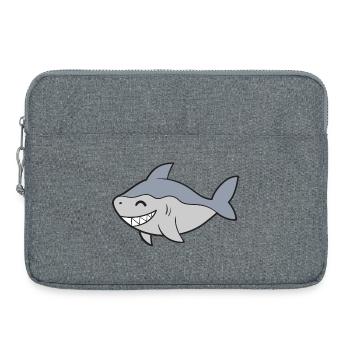 Hai Haifisch - Laptoptasche 15" - Grau meliert - Vorne