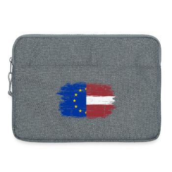 Eu europe latvia flag - Laptop bag 15" - heather grey - Front