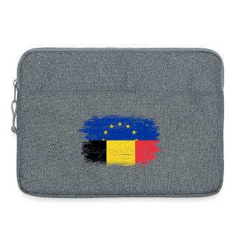 EU Rumänien Flagge Fusion - Laptoptasche 15" - Grau meliert - Vorne