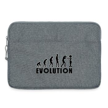 EVOLUTION FOTOGRAFIE Foto Blende Alien Geschenk - Laptoptasche 15" - Grau meliert - Vorne