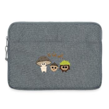It's fall y'all - Laptop bag 15" - heather grey - Front