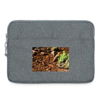 Kleiner Waldbach am Stein - Sacoche pour ordinateur portable 15 pouces - gris chiné - Devant
