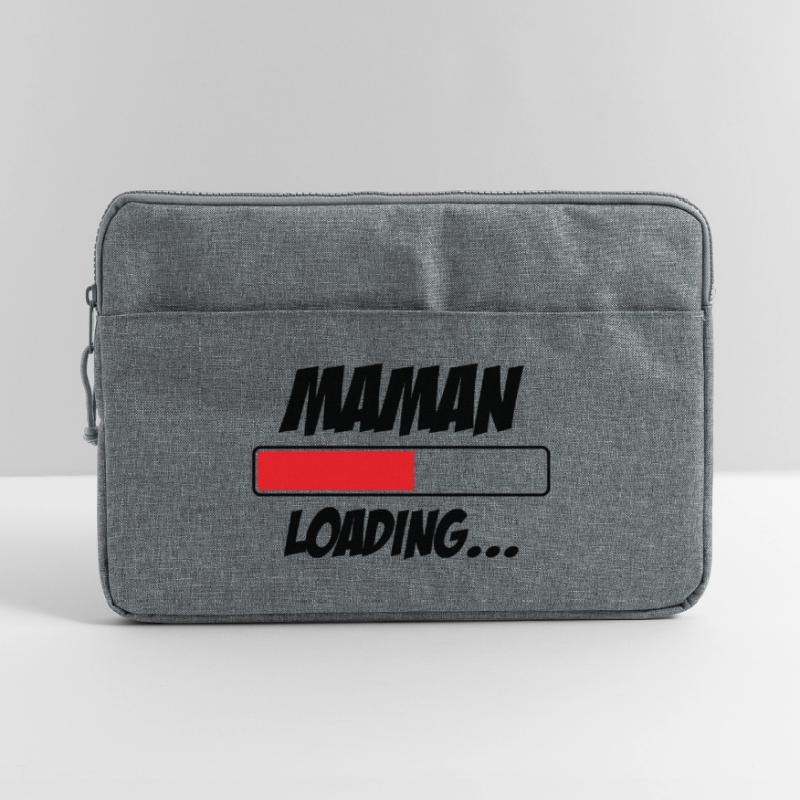 Maman loading... Please Wait - Future Mère Sacoche pour ordinateur portable 15 pouces