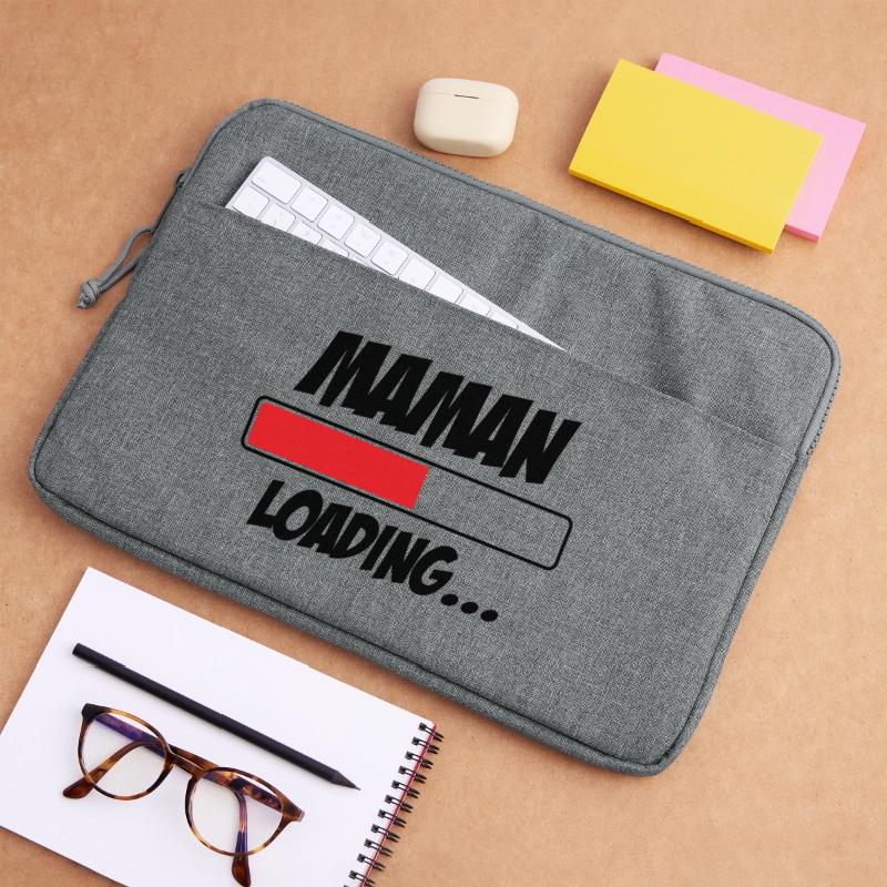 Maman loading... Please Wait - Future Mère Sacoche pour ordinateur portable 15 pouces
