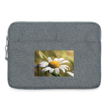 Fleur délicate dans la rosée du matin - Sacoche pour ordinateur portable 15 pouces - gris chiné - Devant