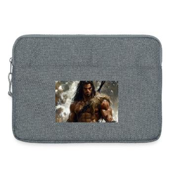 Conan der Cimmerier Illustration Poster - Laptoptasche 15" - Grau meliert - Vorne