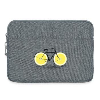 Citrus Cycle - Laptop bag 15" - heather grey - Front