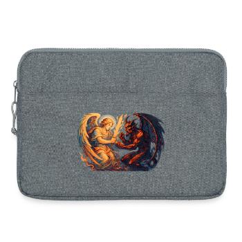 Celestial Archangel vs Infernal Beast - Laptop bag 15" - heather grey - Front