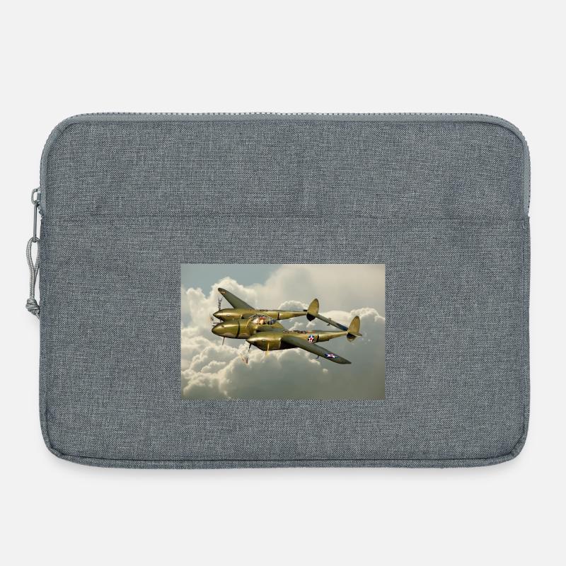 P-38 Lightning - Laptop bag 15" - heather grey
