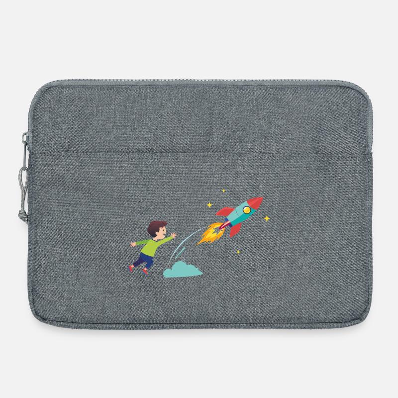 Kid Rocket Launch Adventure - Laptop bag 15" - heather grey