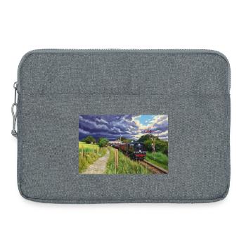 Heritage Express im Green Valley - Laptoptasche 15" - Grau meliert - Vorne