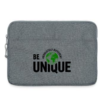 Unique Globe Vert - Sacoche pour ordinateur portable 15 pouces - gris chiné - Devant
