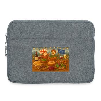 Laissons les cygnes danser - Sacoche pour ordinateur portable 15 pouces - gris chiné - Devant
