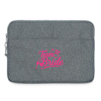 Équipe Mariée Diamant Rose - Sacoche pour ordinateur portable 15 pouces - gris chiné - Devant