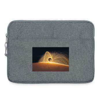 Laine d’acier enflammée - Sacoche pour ordinateur portable 15 pouces - gris chiné - Devant