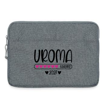 Uroma 2027 loading mit Herzchen Ladebalken - Laptoptasche 15" - Grau meliert - Vorne