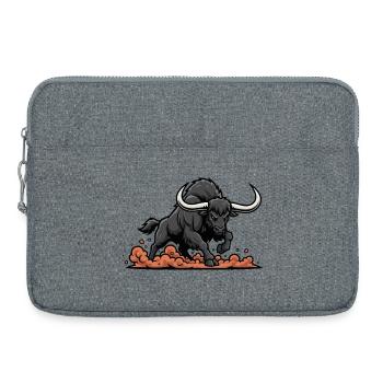 Buffle Noir Charge Mascotte Buffalo Power - Sacoche pour ordinateur portable 15 pouces - gris chiné - Devant