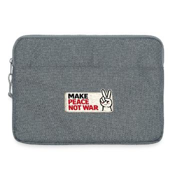 War No More – Sticker Peace & Humanity - Laptop bag 15" - heather grey - Front