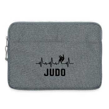 Judo battement de coeur judokate - Sacoche pour ordinateur portable 15 pouces - gris chiné - Devant