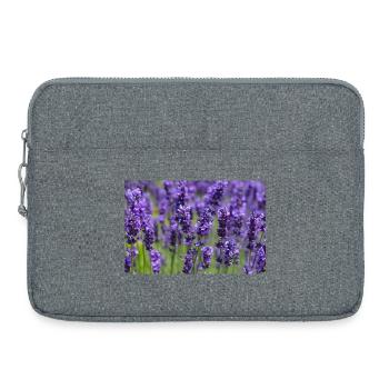 Lavender Field Dreamscape - Laptop bag 15" - heather grey - Front