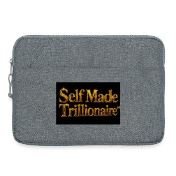 Selbstgemachter Milliardär - Laptoptasche 15" - Grau meliert - Vorne