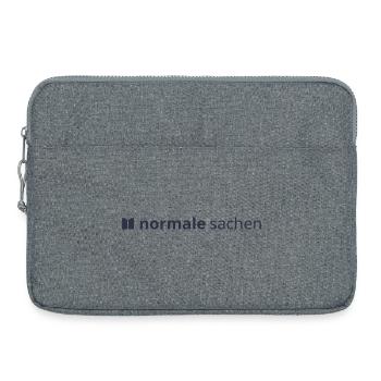 Normal Stuff Logo Blue - Laptop bag 15" - heather grey - Front