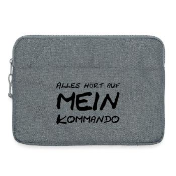 Alles hört auf mein Kommando - Laptoptasche 15" - Grau meliert - Vorne