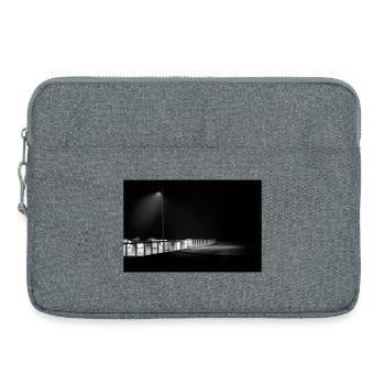 Digue sur la mer du Nord - Sacoche pour ordinateur portable 15 pouces - gris chiné - Devant