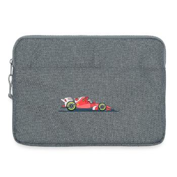 Course de voitures de course - Sacoche pour ordinateur portable 15 pouces - gris chiné - Devant