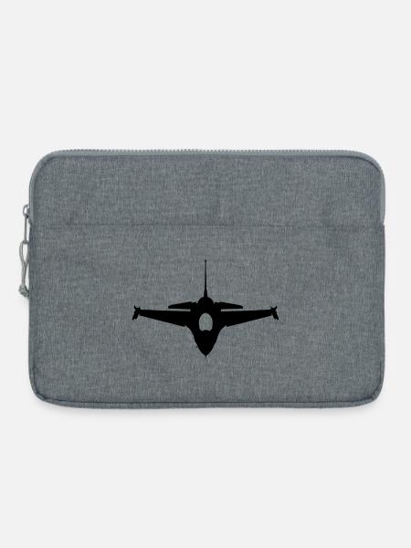 Flugzeug - Laptoptasche 15" - Grau meliert