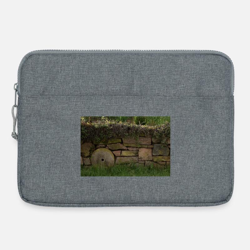 Natursteinmauer - Laptoptasche 15" - Grau meliert