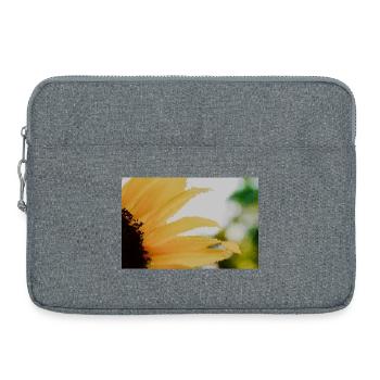 Sunflower Watercolors - Laptop bag 15" - heather grey - Front