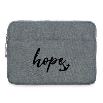 hope Anker by heavenlygoods DESIGN - Laptop bag 15" - heather grey - Front